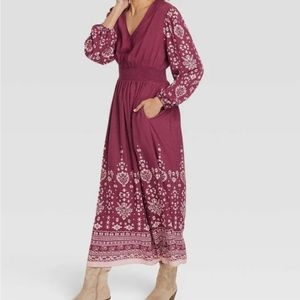 Knox Rose Burgundy Maxi